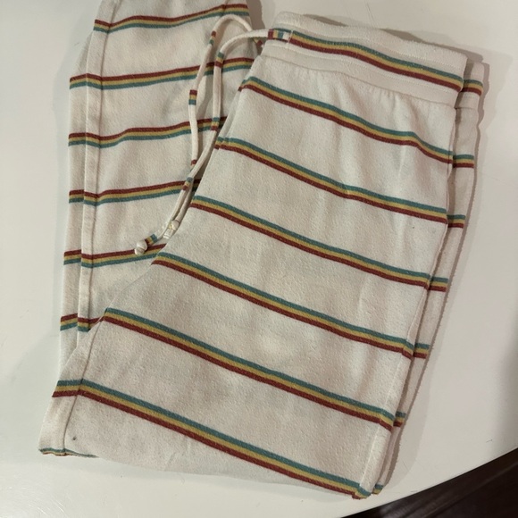 Madewell Other - Madewell Striped Pajama Pants - Cream with Multicolor Stripes